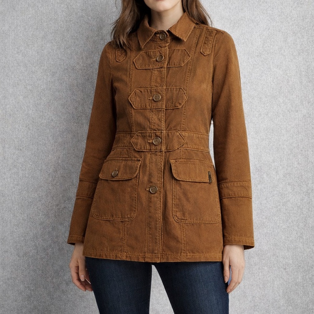 Tulle Tan Utility Jacket for Women